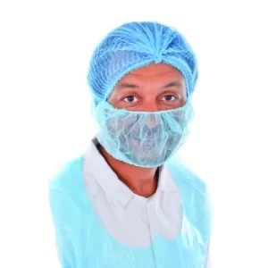 Image of Beard Covers Blue (Pack of 1000) WX07665