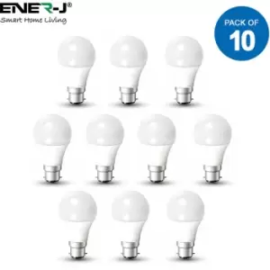 image of 10W LED Bulbs B22 gls A60 4000K (Pack of 10)