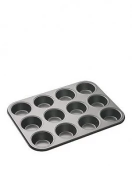 image of Masterclass 12-Hole Non-Stick Muffin And Cupcake Tray ; 35 X 27 Cm