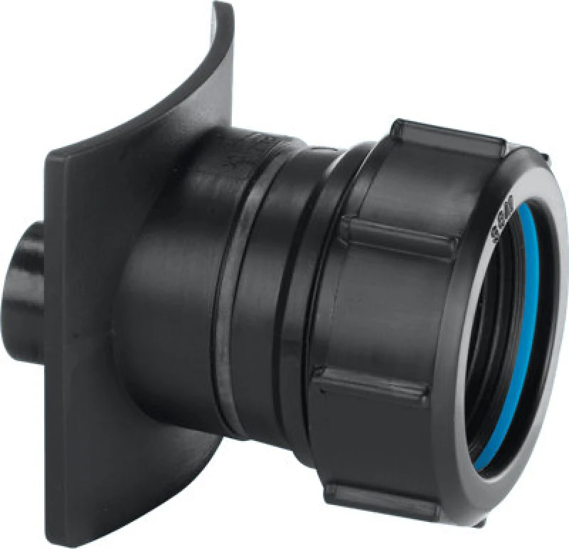 Image of McAlpine BOSS110TCAST-BL Black Mechanical Two Piece Cast Iron Soil Pipe Boss Connector to suit 22mm drill size Black