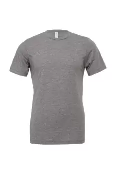 Image of Canvas Triblend Crew Neck Plain Short Sleeve T-Shirt