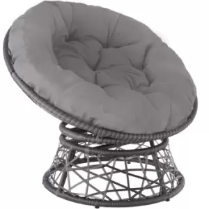 image of Tectake Gargano Rattan Chair - Grey