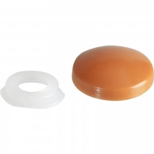 Image of Forgefix Domed Screw Cover Caps Light Brown Pack of 20
