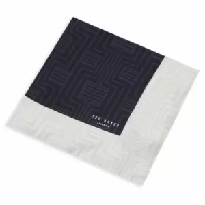 Image of Ted Baker Geo Pocket Square Mens - Blue