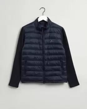 image of GANT Men Mixed Media Light Padded Jacket (L) Blue