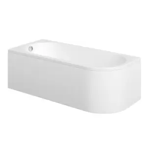 image of 1700mm J Shaped Acrylic Bath Panel - Jersey