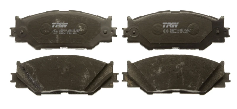 Image of TRW GDB3410 Brake pad set not prepared for wear warning indicator Brake Pad Set,disc brake (402)