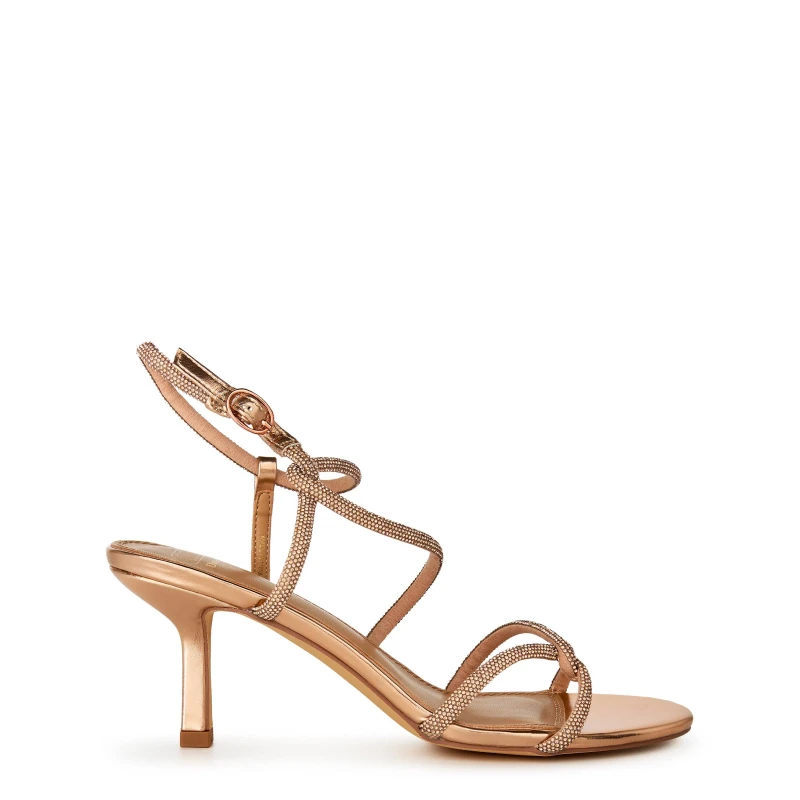 Image of Dune London Malfi Heeled Sandals - Gold Gold 4