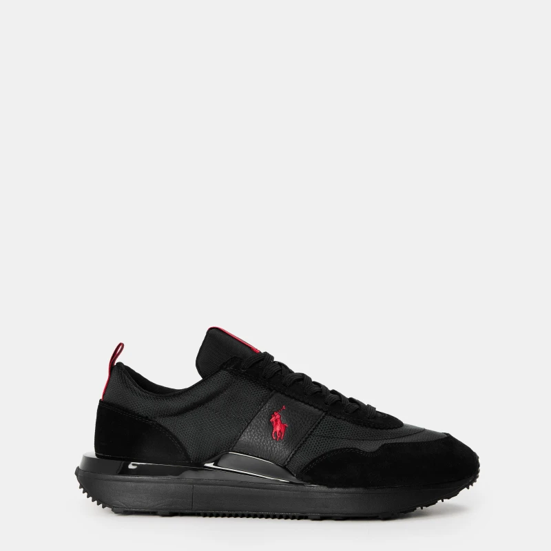 Image of Polo Ralph Lauren Mens Train 89 Runners Triple Blk/Red male 11 (45)