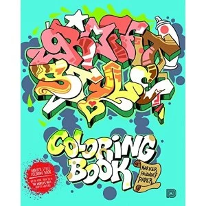 Image of Graffiti Style Coloring Book by Bjorn Almqvist, Tobias Barenthin Lindblad (Paperback, 2017)
