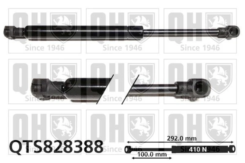 Image of QUINTON HAZELL Bonnet strut QUINTON HAZELL QTS828388