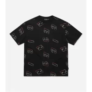 Image of Nicce Surface Oversized T Shirt - Black