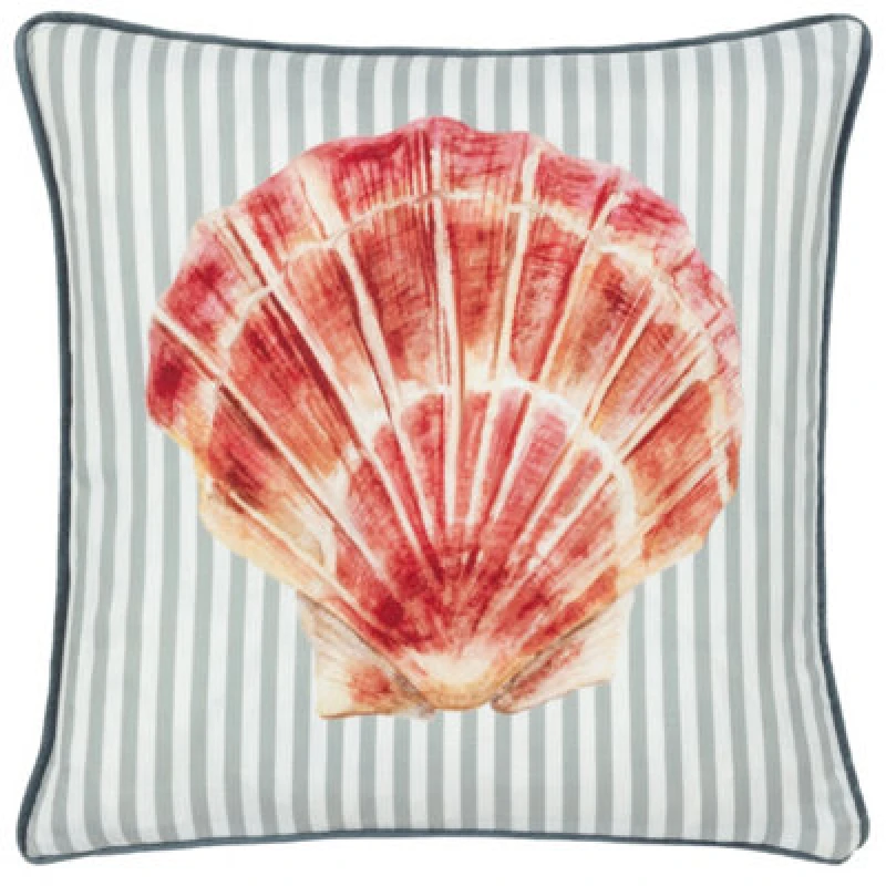 Image of Evans Lichfield Evans Lichfield Salcombe Turtle Piped Polyester Filled Cushion Multi