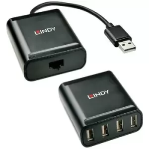 image of LINDY USB 2.0 USB extender via RJ45 network cable