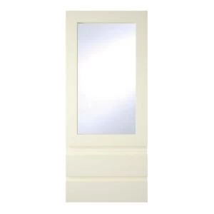 Image of Cooke Lewis Appleby High Gloss Cream Dresser door drawer front W500mm Set of 3