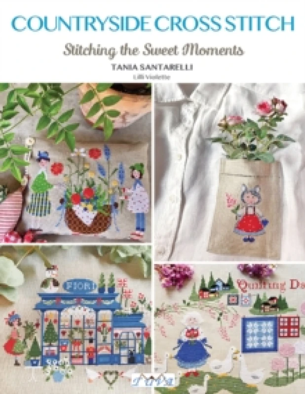 Image of Countryside Cross Stitch : Beautiful Country House with Animals, Plants and Flowers Paperback / softback