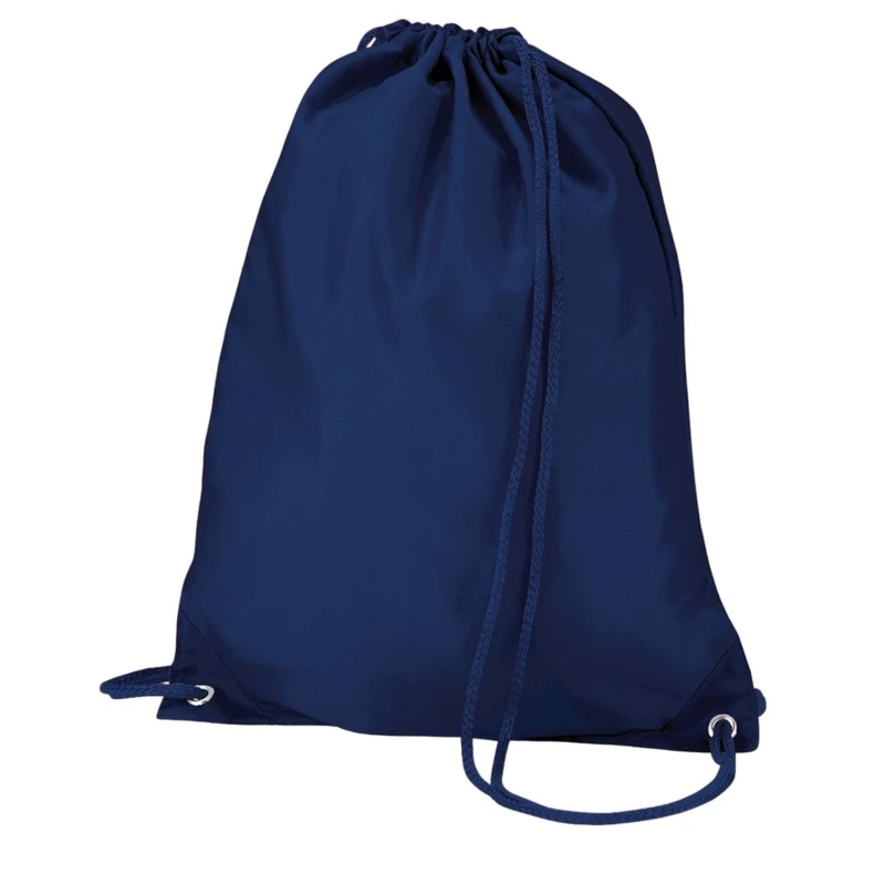 Image of Quadra Mens Drawstring Bag in Navy Navy Male