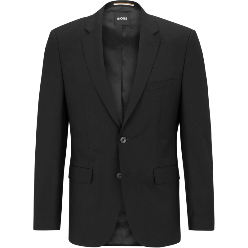 Image of Boss Mens H-Jasper Luxury Suit Jacket Black 001 male 42L (52L)
