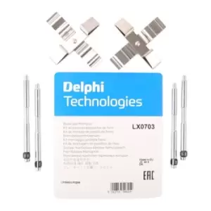 Image of DELPHI Accessory Kit, disc brake pads BMW,MINI LX0703