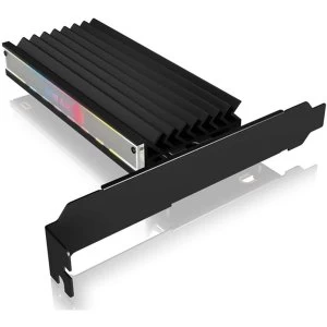 Image of IcyBox M.2 NVMe SSD ARGB PCI-e Adapter Card