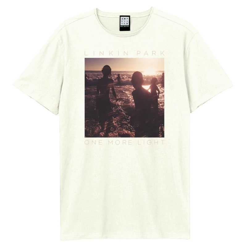 Image of Amplified Mens One More Light Linkin Park T-Shirt in White Size: Large White Male L