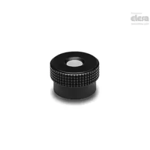 Image of ELESA Knurled control knob-MBR.30 B-5+C-C9 Black