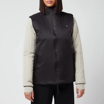 Image of Rains Womens Padded Nylon Vest - Black - L