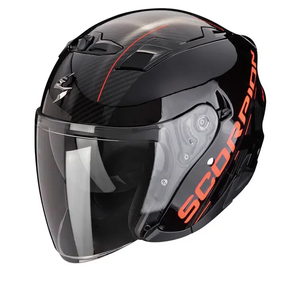 Image of Scorpion EXO-230 QR Black Red Jet Helmet Size 2XL
