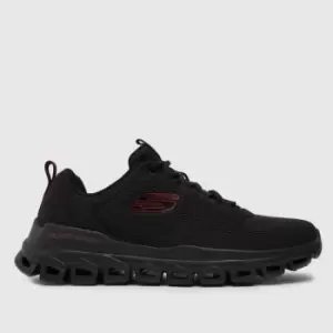 Image of SKECHERS Black Glide-step Fasten Up Trainers