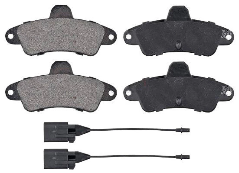 Image of A.B.S. 36845 Brake pad set incl. wear warning contact Brake Pad Set,disc brake (402)