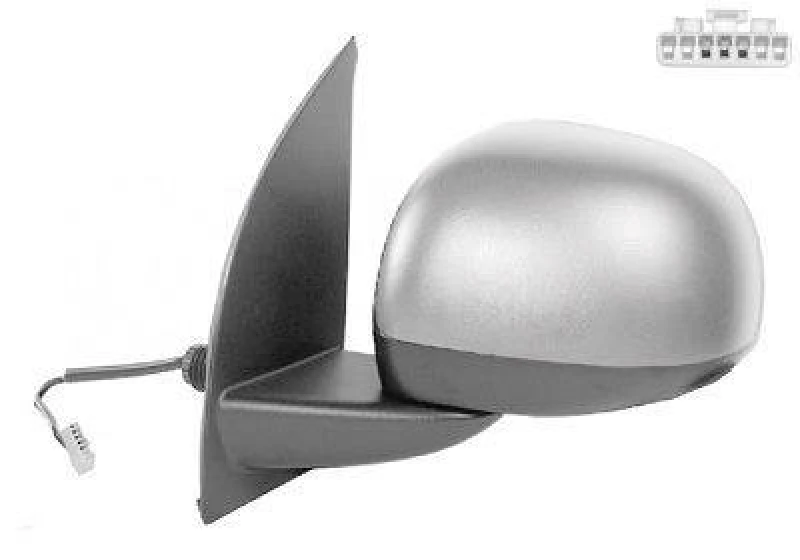 Image of VAN WEZEL 1711817 Wing mirror * HAGUS * Left, for electric mirror adjustment, primed Outside Mirror (50)