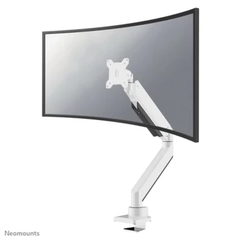 image of Neomounts by Select NM-D775WHITEPLUS Full Motion Desk Mount (clamp & grommet) for 10-49" Curved Monitor Screens, Height Adjustable (gas spring) - Whit