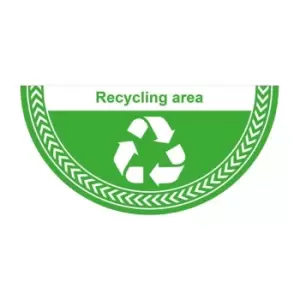 Image of 'recycling Area' Floor Graphic (750mm x 375mm)