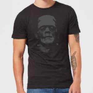 image of Universal Monsters Frankenstein Black and White Mens T-Shirt - Black