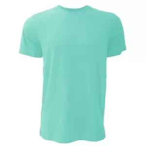 image of Canvas Unisex Jersey Crew Neck T-Shirt / Mens Short Sleeve T-Shirt (2XL) (Teal)