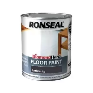 Image of Ronseal Diamond Anthracite Satin Floor Paint 0.75L