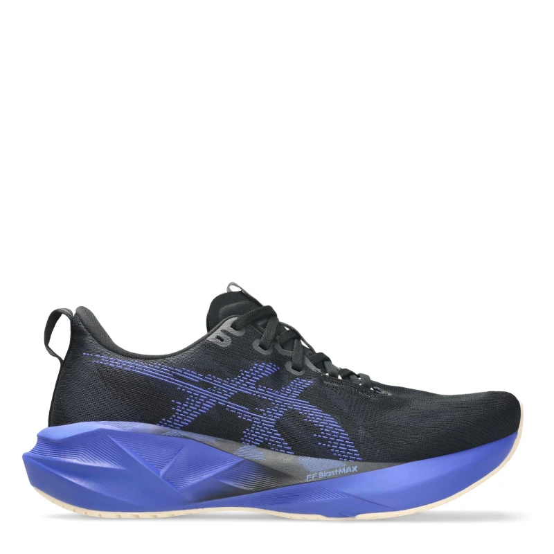 Image of Asics Novablast 5 Mens Running Shoes Black/Cobalt male 12 (48)
