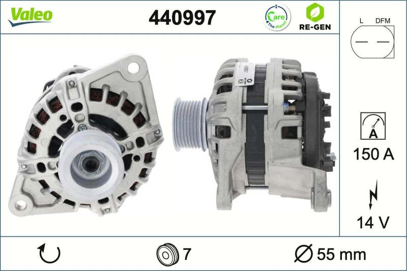 Image of VALEO Alternator VALEO 440997