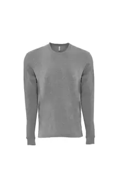 Suede Feel Long Sleeve Crew T-Shirt