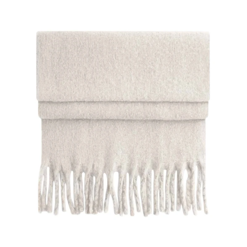 Image of Beechfield Womens Fluffy Scarf in Natural Natural Female One Size
