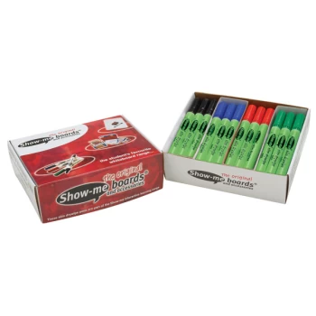 image of Show-me Dry Wipe Pens Assorted Medium - Pack of 48