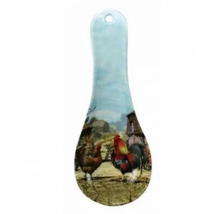 Image of Cockerel & Hen Spoon Rest