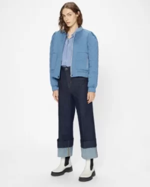 Image of Wide Leg Jeans With Turn Ups