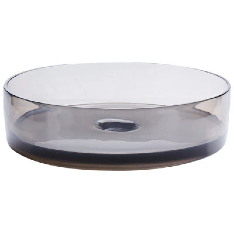 Image of Beliani Countertop Basin Tolosa 360 mm Solid Surface Black