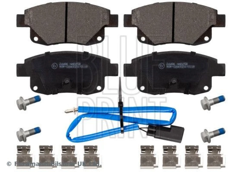 Image of Blue PRINT Brake pad set Blue PRINT ADF124221