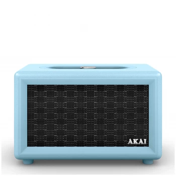 Image of Akai Retro Bluetooth Speaker (2 x 12.5W) - Blue
