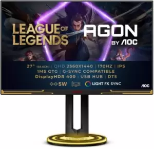 Image of AOC 27" AGON AG275QXL Quad HD IPS League of Legends Gaming Monitor