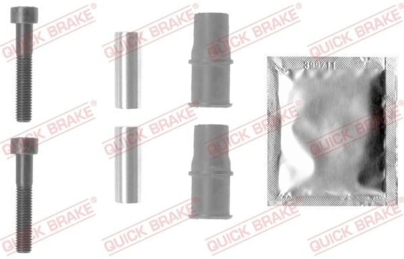 Image of QUICK BRAKE Guide sleeve kit, brake caliper QUICK BRAKE 113-1314X