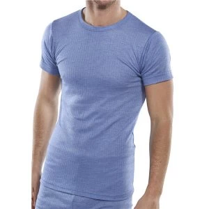 Image of Click Workwear Vest Short Sleeve Thermal Lightweight Large Blue Ref