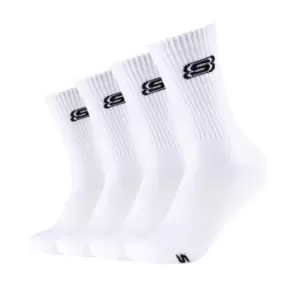 image of Skechers Cushion Tennis Socks 4Pk 00 - White